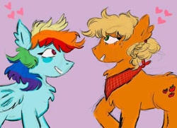 Size: 540x391 | Tagged: artist needed, source needed, safe, applejack, rainbow dash, earth pony, pegasus, pony, g4, female, lesbian, ship:appledash, shipping