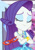 Size: 1920x2778 | Tagged: safe, screencap, rarity, costume conundrum, costume conundrum: rarity, equestria girls, g4, my little pony equestria girls: better together, belt, bracelet, clothes, cropped, crossed arms, cutie mark, cutie mark on clothes, eyes closed, female, frilly design, geode of shielding, glasses, gold, holding glasses, jewelry, magical geodes, pendant, rarity peplum dress, rarity's bedroom, rarity's bedroom (equestria girls), rarity's glasses, sleeveless, smiling, solo, tank top