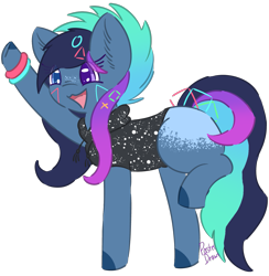 Size: 1775x1815 | Tagged: safe, artist:pasteldraws, earth pony, pony, heterochromia, redesign, simple background, solo, transparent background