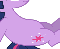 Size: 2662x2169 | Tagged: safe, artist:mamandil, edit, vector edit, twilight sparkle, pony, unicorn, g4, too many pinkie pies, belly, cropped, high res, pictures of bellies, simple background, sitting, solo, transparent background, unicorn twilight, vector