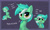 Size: 1226x746 | Tagged: safe, artist:anti1mozg, lyra heartstrings, pony, unicorn, g4, :3, :p, adorable face, blushing, captain obvious, chest fluff, closed mouth, cute, ear fluff, eyes closed, female, floppy ears, green coat, grin, happy, horn, looking at you, lyrabetes, mare, multicolored mane, multicolored tail, shoulder fluff, sitting, smiling, solo, squee, tongue out, white mane, white tail, yellow eyes