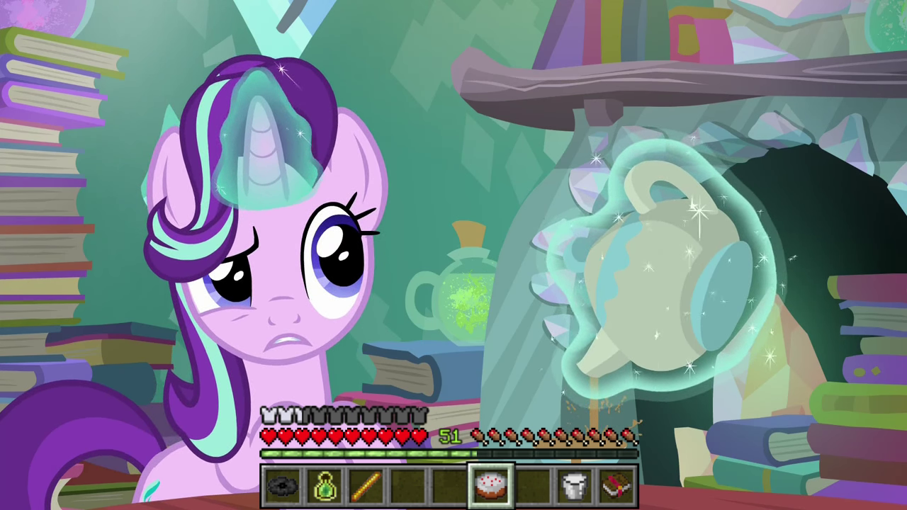 2600091 - safe, edit, edited screencap, screencap, starlight glimmer,  sunburst, pony, unicorn, the crystalling, animated, burning, death, female,  fire, male, minecraft, sound, sunburst's house, this ended in death, webm -  Derpibooru