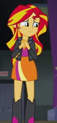Size: 245x530 | Tagged: safe, screencap, sunset shimmer, equestria girls, g4, my little pony equestria girls: rainbow rocks, cropped, solo
