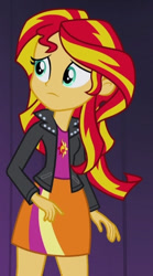 Size: 319x575 | Tagged: safe, screencap, sunset shimmer, equestria girls, g4, my little pony equestria girls: rainbow rocks, cropped, solo