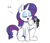 Size: 1000x850 | Tagged: safe, artist:php199, edit, rarity, pony, unicorn, g4, dialogue, ear fluff, exploitable, exploitable meme, eyes closed, female, gun, mare, meme, rarity's latest accessory, solo, suddenly hands, weapon