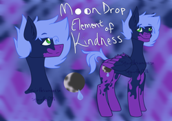 Size: 1700x1200 | Tagged: safe, artist:squirtlesuniverse, oc, oc only, oc:moon drop, pegasus, pony, bust, coat markings, duo, female, mare, pegasus oc, reference sheet, smiling, socks (coat markings), two toned wings, wings
