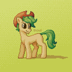 Size: 512x512 | Tagged: safe, artist:mintart, oc, oc only, earth pony, pony, male, pixel art, simple background, solo, stallion