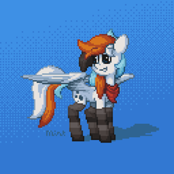 Size: 512x512 | Tagged: safe, artist:mintart, oc, oc only, pegasus, pony, female, mare, pixel art, simple background, solo