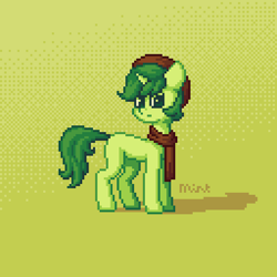 Size: 512x512 | Tagged: safe, artist:mintart, oc, oc only, pony, unicorn, male, pixel art, simple background, solo, stallion