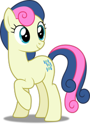 Size: 3665x5000 | Tagged: safe, artist:dashiesparkle, bon bon, sweetie drops, earth pony, pony, g4, .svg available, background pony, female, mare, raised hoof, simple background, solo, transparent background, vector