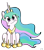 Size: 1885x2160 | Tagged: safe, alternate version, artist:dark shadow, princess celestia, alicorn, pony, g4, blushing, cute, cutelestia, eye clipping through hair, female, jewelry, looking at you, mare, regalia, simple background, sitting, smiling, solo, transparent background