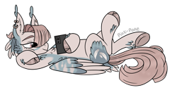 Size: 1813x929 | Tagged: safe, artist:pink-pone, oc, oc only, oc:gentle feathers, pegasus, pony, cellphone, male, phone, smartphone, solo, stallion