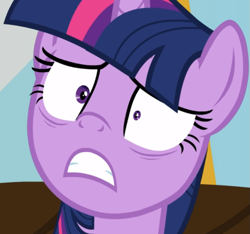 Size: 739x692 | Tagged: safe, screencap, twilight sparkle, alicorn, pony, g4, once upon a zeppelin, season 7, close-up, cropped, faic, female, mare, shocked, shrunken pupils, solo, twilight sparkle (alicorn), twilight sparkle is best facemaker