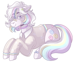 Size: 3000x2500 | Tagged: safe, artist:monnarcha, oc, oc only, oc:danni, earth pony, pony, clothes, female, high res, lying down, mare, prone, see-through, shirt, simple background, solo, transparent background