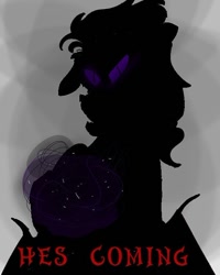 Size: 540x675 | Tagged: safe, artist:cocolove2176, oc, oc only, draconequus, bust, draconequus oc, glowing eyes, male, solo