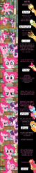 Size: 2000x9674 | Tagged: safe, artist:mlp-silver-quill, apple bloom, applejack, big macintosh, braeburn, cup cake, granny smith, pear butter, pinkie pie, sugar belle, earth pony, pony, unicorn, comic:pinkie pie says goodnight, g4, comic, commentary, female, kitchen, male, ship:sugarmac, shipping, straight, sweet apple acres