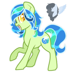 Size: 1358x1358 | Tagged: safe, artist:skyfallfrost, oc, oc only, oc:turqyoise wave, earth pony, pony, female, mare, simple background, solo, transparent background