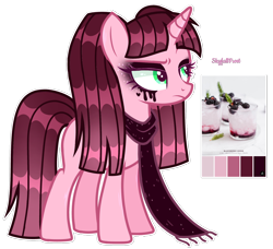 Size: 1608x1468 | Tagged: safe, artist:skyfallfrost, oc, oc only, pony, unicorn, clothes, female, mare, reference sheet, scarf, simple background, solo, transparent background