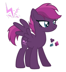 Size: 1600x1750 | Tagged: safe, artist:magicuniclaws, oc, oc only, pegasus, pony, female, magical lesbian spawn, mare, offspring, parent:rainbow dash, parent:tempest shadow, simple background, solo, transparent background