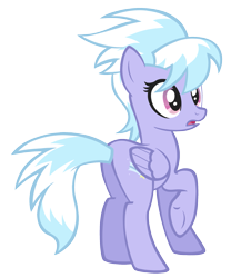 Size: 1873x2069 | Tagged: safe, artist:vanillecream, cloudchaser, pegasus, pony, g4, butt, female, mare, open mouth, plot, raised hoof, simple background, solo, transparent background, vector