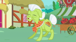 Size: 1280x720 | Tagged: safe, artist:lizziebiz, artist:toucanldm, apple bloom, granny smith, earth pony, pony, g4, 2013, animated, duo, duo female, faint, female, funny, jaw drop, looking at you, shocked, show accurate, sound, talking, twilightlicious, webm, wide eyes, youtube link