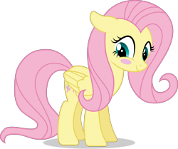 Size: 8572x7159 | Tagged: safe, artist:starcollider, fluttershy, pegasus, pony, g4, .svg available, absurd resolution, blush sticker, blushing, cute, daaaaaaaaaaaw, female, floppy ears, fluttershy day, mare, show accurate, shyabetes, simple background, smiling, solo, transparent background, vector