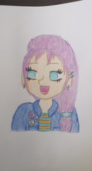 Size: 1102x2048 | Tagged: safe, artist:sunpieism, sunny starscout, human, g5, humanized, traditional art
