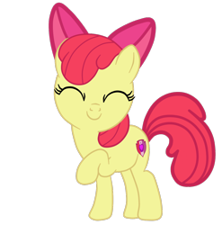 Size: 1280x1296 | Tagged: safe, artist:gmaplay, apple bloom, earth pony, pony, g4, adorabloom, apple bloom's bow, applebetes, bloombetes, bow, cute, hair bow, simple background, solo, transparent background