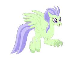 Size: 3009x2318 | Tagged: safe, artist:gmaplay, laguna, hippogriff, pony, g4, background hippogriff, background pony, high res, simple background, solo, transparent background