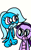 Size: 664x1082 | Tagged: safe, artist:sugarbugjewelpet, starlight glimmer, trixie, dragon, g4, 1000 hours in ms paint, dragonified, glimmerdragon, species swap, trixiedragon