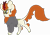 Size: 5416x3775 | Tagged: safe, artist:beigedraws, autumn blaze, kirin, g4, clothes, female, hoodie, simple background, solo, white background