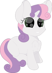Size: 2904x4069 | Tagged: safe, artist:beigedraws, sweetie belle, pony, unicorn, g4, chest fluff, female, filly, horn