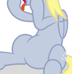 Size: 2379x2467 | Tagged: safe, artist:capt-nemo, edit, vector edit, derpy hooves, pegasus, pony, g4, belly, cropped, high res, pictures of bellies, simple background, sitting, solo, tongue out, transparent background, vector