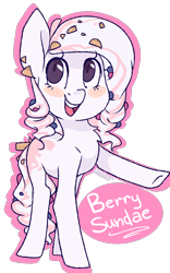 Size: 2416x3877 | Tagged: safe, artist:cookietasticx3, oc, oc only, earth pony, pony, blush sticker, blushing, earth pony oc, high res, open mouth, raised hoof, simple background, solo, transparent background, underhoof