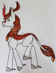 Size: 2525x3305 | Tagged: safe, artist:agdapl, kirin, crossover, high res, kirin-ified, male, scout (tf2), signature, solo, species swap, team fortress 2, traditional art