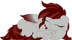 Size: 4715x2611 | Tagged: safe, artist:beigedraws, oc, oc only, pony, eyes closed, lying down, solo