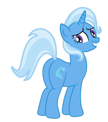 Size: 945x1062 | Tagged: safe, artist:gmaplay, trixie, pony, unicorn, g4, butt, female, plot, simple background, solo, the great and powerful ass, transparent background