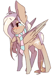 Size: 2079x2980 | Tagged: safe, artist:cookietasticx3, oc, oc only, oc:winter star, pegasus, pony, blushing, clothes, female, high res, mare, pegasus oc, scarf, simple background, solo, transparent background, wings