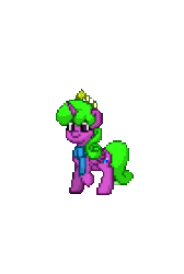 Size: 429x640 | Tagged: safe, artist:rainyponyindo, oc, oc:rainy rainbow, alicorn, pony, pony town, alicorn oc, animated, clothes, crown, gif, horn, looking at you, necklace, regalia, scarf, simple background, transparent background, walking, wings
