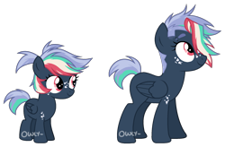 Size: 1891x1243 | Tagged: safe, artist:vintage-owll, oc, oc only, oc:prismic storm, pegasus, pony, female, filly, mare, simple background, solo, transparent background