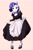 Size: 1500x2287 | Tagged: safe, artist:mrscroup, rarity, unicorn, anthro, plantigrade anthro, g4, bowtie, breasts, cleavage, clothes, curtsey, dress, eyeshadow, female, high heels, maid, makeup, nail polish, reasonably sized breasts, shoes, solo