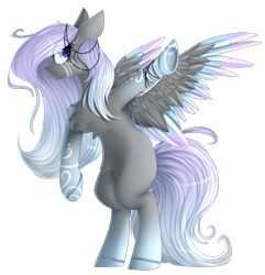 Size: 2402x2496 | Tagged: safe, artist:mediasmile666, oc, oc only, pegasus, pony, coat markings, colored wings, female, high res, mare, rearing, simple background, solo, spread wings, transparent background, wings