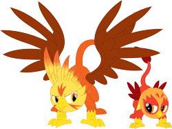 Size: 3577x2673 | Tagged: safe, artist:porygon2z, oc, oc only, oc:blaze, oc:heatwave, griffon, brothers, duo, duo male, high res, male, siblings, simple background, transparent background