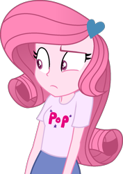 Size: 1003x1415 | Tagged: safe, artist:muhammad yunus, oc, oc only, oc:annisa trihapsari, equestria girls, g4, base used, clothes, equestria girls-ified, female, heart, not pinkie pie, not rarity, pink body, pink hair, simple background, solo, transparent background, vector, wide eyes