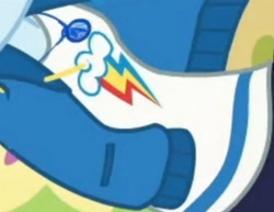 Size: 2483x1920 | Tagged: safe, screencap, rainbow dash, human, do it for the ponygram!, equestria girls, g4, my little pony equestria girls: better together, boobshot, breasts, clothes, cropped, cutie mark, cutie mark on clothes, female, geode of super speed, hoodie, jewelry, magical geodes, necklace, pictures of chests, solo