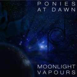 Size: 1430x1430 | Tagged: safe, artist:arofire, ponies at dawn, album cover, implied princess luna, moonlight, planet, sky, stars