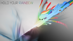 Size: 1920x1080 | Tagged: safe, alternate version, rainbow dash, pony, ponies at dawn, g4, solo, wallpaper