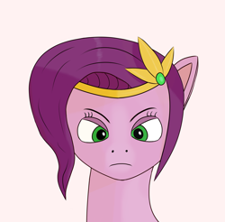 Size: 2280x2244 | Tagged: safe, artist:drakang, pipp petals, pegasus, pony, g5, bust, female, high res, portrait, solo, unhappy