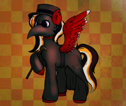 Size: 1131x951 | Tagged: safe, artist:poofindi, oc, oc only, oc:margon, pegasus, pony, plague doctor, plague doctor mask, simple background