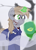 Size: 1040x1430 | Tagged: safe, artist:aaronmk, oc, oc only, oc:littlepip, pony, unicorn, fallout equestria, blood, clothes, fog, hat, solo, uniform, union, vector